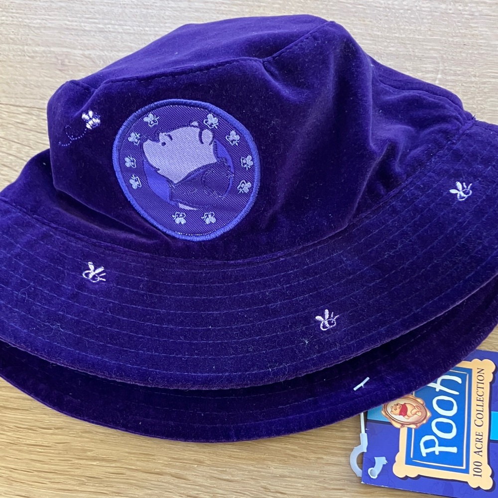 NWT Disney Pooh Velvet Bucket Hat